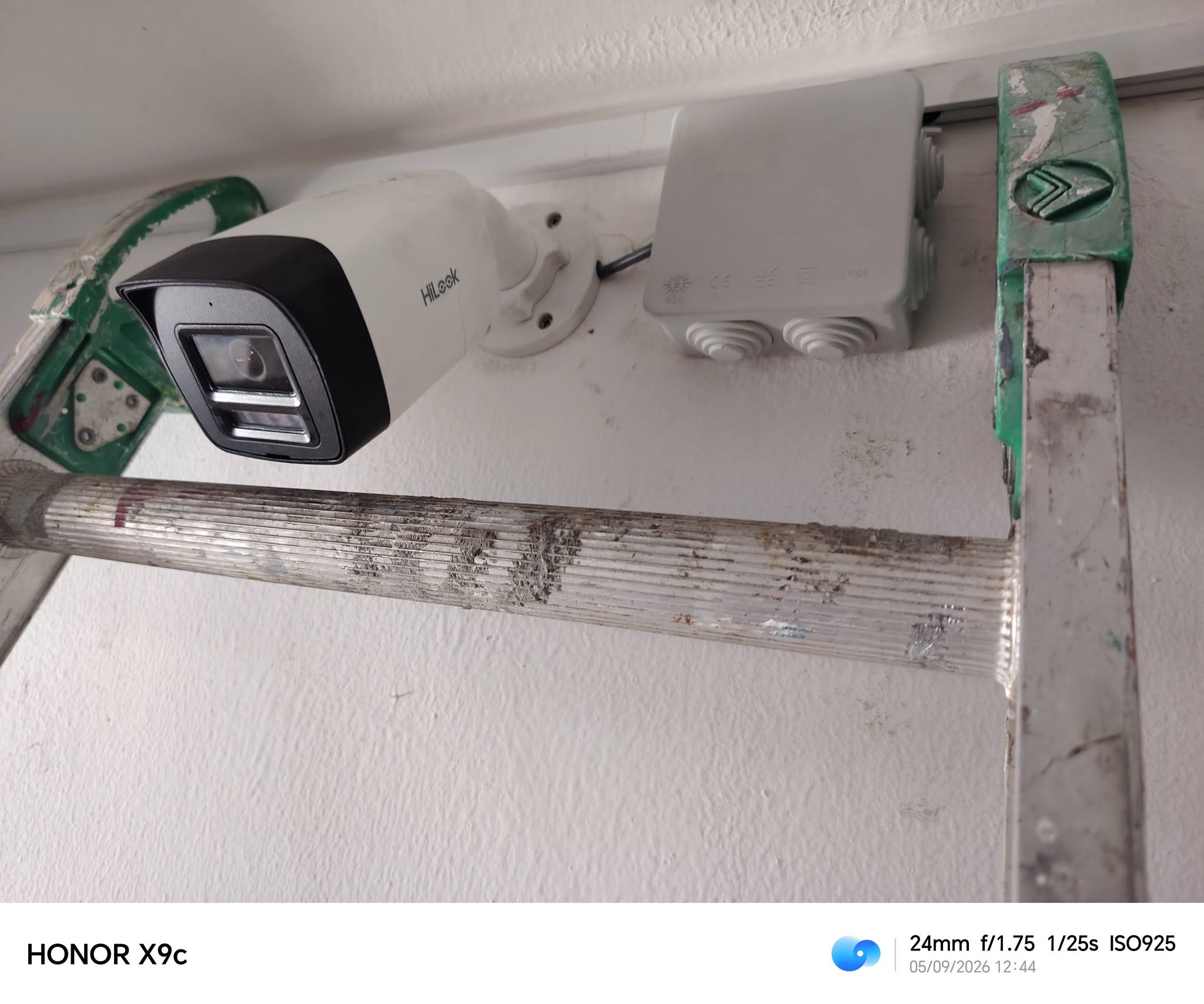 Instalación de cámara de seguridad